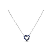 Load image into Gallery viewer, Roberto Coin 18K White Gold Sapphire Heart Reversible Pendant
