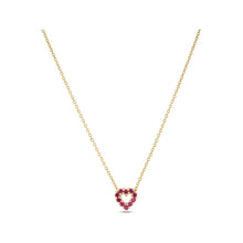 Load image into Gallery viewer, Roberto Coin 18K Yellow Gold Ruby Heart Reversible Pendant