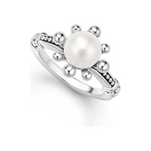 Load image into Gallery viewer, Lagos Sterling Silver Luna Fleur Pearl Ring