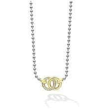 Load image into Gallery viewer, Lagos 18K & Sterling Silver Interlocking Diamond Pendant Necklace
