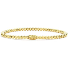 Load image into Gallery viewer, Lagos 18K Caviar Gold 3mm Ball Stretch Bracelet