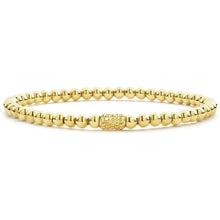 Load image into Gallery viewer, Lagos 18K Caviar Gold 4mm Ball Stretch Bracelet
