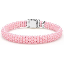 Load image into Gallery viewer, Lagos Sterling Silver Pink Caviar 9mm Ceramic Bracelet