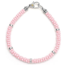 Load image into Gallery viewer, Lagos Sterling Silver Pink Caviar 5mm Ceramic Bracelet
