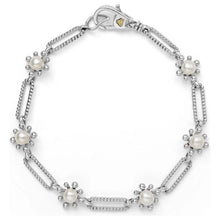 Load image into Gallery viewer, Lagos Sterling Silver Luna Fleur Pearl Link Bracelet