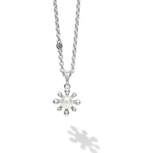Load image into Gallery viewer, Lagos Sterling Silver Fleur Pearl Pendant Necklace, 18"