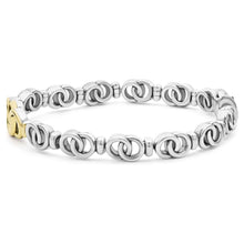 Load image into Gallery viewer, Lagos 18k Gold & Sterling Silver Interlocking Tennis Bracelet