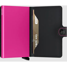 Load image into Gallery viewer, Secrid Miniwallet in Matte Black & Fuchsia