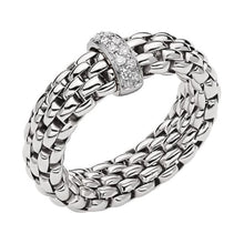 Load image into Gallery viewer, FOPE 18K Gold Vendôme Diamond Pave Flex'It Ring