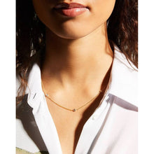 Load image into Gallery viewer, Roberto Coin 18K Yellow Gold 3 Diamond Station 18" Diamonds by The Inch Necklace