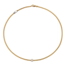 Load image into Gallery viewer, FOPE 18K Gold Eka Tiny Diamond Pave Necklace