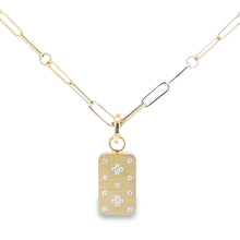 Load image into Gallery viewer, Roberto Coin 18K Yellow Gold Venetian Princess Dog Tag Medallion Necklace