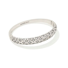 Load image into Gallery viewer, Kendra Scott Silver Holland Bangle in White Crystal