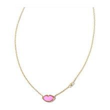 Load image into Gallery viewer, Kendra Scott Lips Pendant in Hot Pink MOP