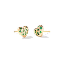 Load image into Gallery viewer, Kendra Scott Gold Holland Heart Stud Earrings