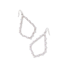 Load image into Gallery viewer, Kendra Scott Sophee Open Frame Earrings in White Crystal