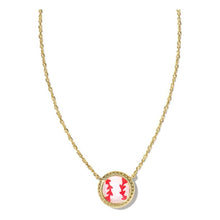 Load image into Gallery viewer, Kendra Scott Baseball Necklace in Ivory Mother of Pearl