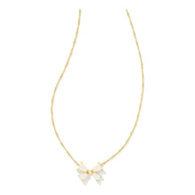 Load image into Gallery viewer, Kendra Scott Gold Blair Bow Small Drusy Pendant Necklace