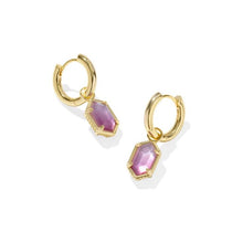 Load image into Gallery viewer, Kendra Scott Hallie Gold Convertible Huggie Earrings