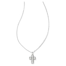 Load image into Gallery viewer, Kendra Scott White Pearl Cross Pendant Necklace