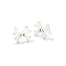 Load image into Gallery viewer, Kendra Scott Silver Blair Bow Stud Earrings in Iridescent Drusy
