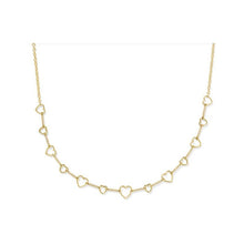Load image into Gallery viewer, Kendra Scott Haisley Heart Strand Necklace in White Crystal