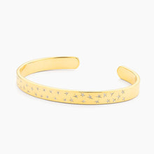 Load image into Gallery viewer, Ella Stein 14k Yellow Gold Plated "Sky is the Limit" Diamond Cuff Bracelet