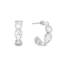 Load image into Gallery viewer, Isla Huggies in White Diamondettes