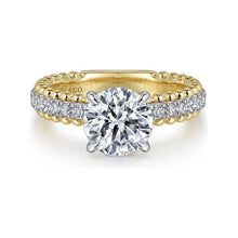 Load image into Gallery viewer, Gabriel " Addi" 14K White-Yellow Gold Diamond Engagement Ring