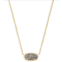 Load image into Gallery viewer, Kendra Scott Elisa Gold Pendant Necklace In Platinum Drusy