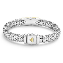 Load image into Gallery viewer, Lagos 18k Gold & Sterling Silver Embrace Wide X Station Bracelet