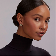 Load image into Gallery viewer, Lagos 18K and Sterling Silver Embrace X Station Omega Earrings