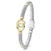 Load image into Gallery viewer, Lagos 18k Gold & Sterling Silver Interlocking Bracelet