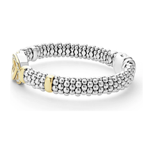 Load image into Gallery viewer, Lagos 18k Gold & Sterling Silver Interlocking Diamond Bracelet