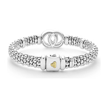 Load image into Gallery viewer, Lagos 18k Gold & Sterling Silver Interlocking Diamond Bracelet