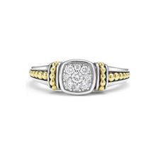 Load image into Gallery viewer, Lagos 18k and Sterling Silver Rittenhouse Pavé Diamond Ring