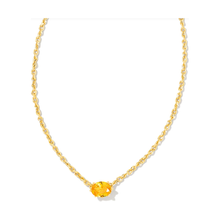 Load image into Gallery viewer, Kendra Scott Gold Cailin Golden Yellow Crystal Necklace