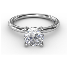 Load image into Gallery viewer, Fana 14K White Gold Classic Diamond Engagement Solitaire Ring