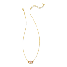 Load image into Gallery viewer, Kendra Scott Elisa Gold Necklace in Light Pink Iridescent Abalone