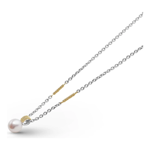 Load image into Gallery viewer, Lagos Sterling Silver Luna 18K Gold Luna Pearl Lux Necklace