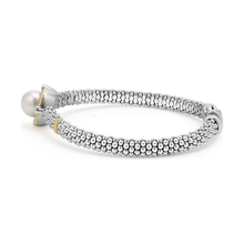 Load image into Gallery viewer, Lagos 18K and Sterling Silver Luna Lux Pearl & Diamond Bracelet