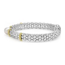 Load image into Gallery viewer, Lagos 18K and Sterling Silver Luna Lux Pearl Caviar Bracelet