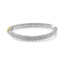 Load image into Gallery viewer, Lagos 18K and Sterling Silver Embrace Small Diamond Bracelet