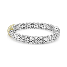 Load image into Gallery viewer, Lagos 18K and Sterling Silver Embrace Large Diamond Bracelet