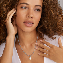 Load image into Gallery viewer, Lagos Sterling Silver and 18K Gold Luna Pearl & Diamond Lux Necklace