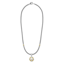 Load image into Gallery viewer, Lagos Sterling Silver and 18K Gold Luna Pearl & Diamond Lux Necklace