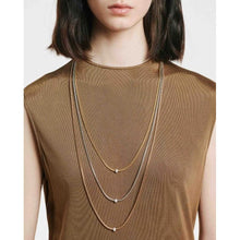 Load image into Gallery viewer, FOPE 18K Gold Eka Tiny Diamond Pave Necklace