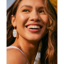 Load image into Gallery viewer, Kendra Scott Elle Gold Drop Earrings in Red White & Blue Illusion