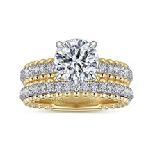 Load image into Gallery viewer, Gabriel " Addi" 14K White-Yellow Gold Diamond Engagement Ring