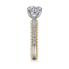 Load image into Gallery viewer, Gabriel " Addi" 14K White-Yellow Gold Diamond Engagement Ring